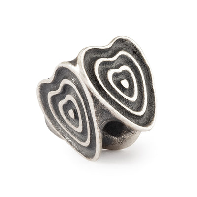 Heart Ripples, Silver Bead